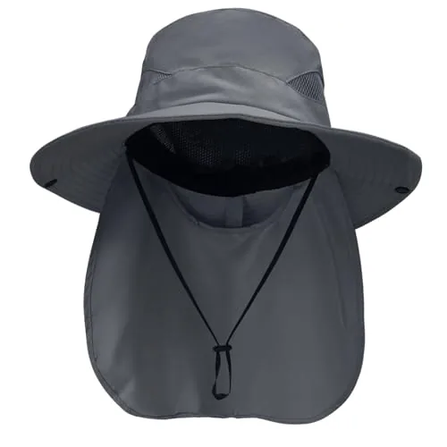 NPQQUAN UPF 50+ Sun Hat with Neck Flap
