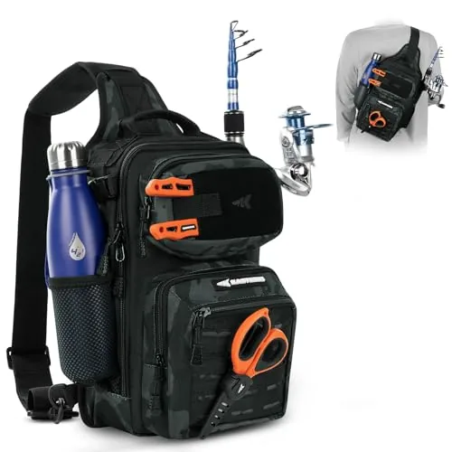KastKing BlowBak Sling Bag with Rod Holder