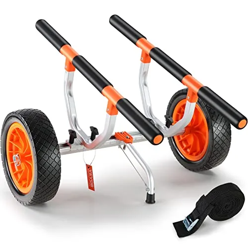 VEVOR Kayak Cart 450 lb Capacity 12in Solid Tires