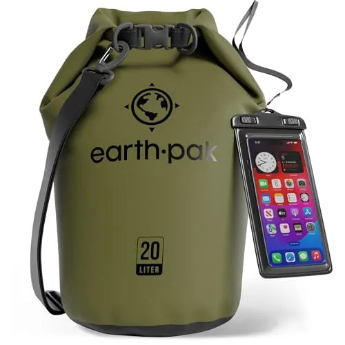 Earth Pak 20L Waterproof Dry Bag Roll Top Sack