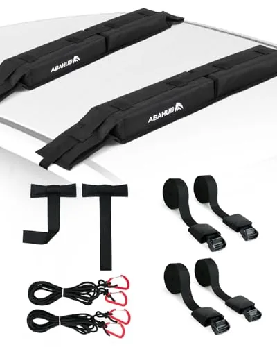 Abahub 32-Inch Soft Kayak Roof Rack Pads with Straps