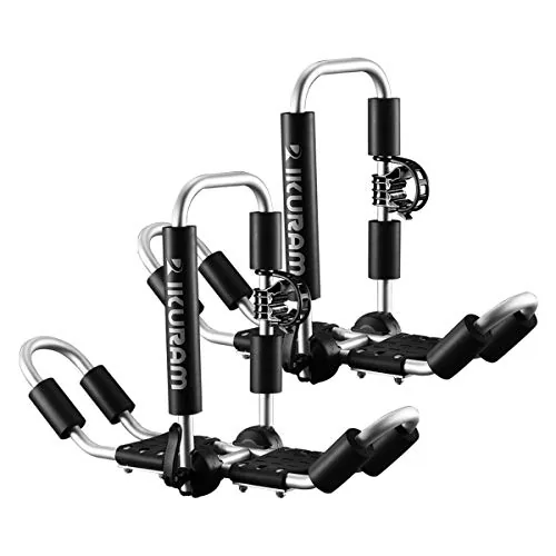 IKURAM R Aluminum J-Style Folding Kayak Roof Rack 4-in-1