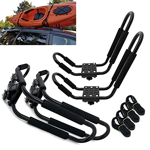 Taelakeni J-Bar Kayak Roof Rack 2-Pair Set