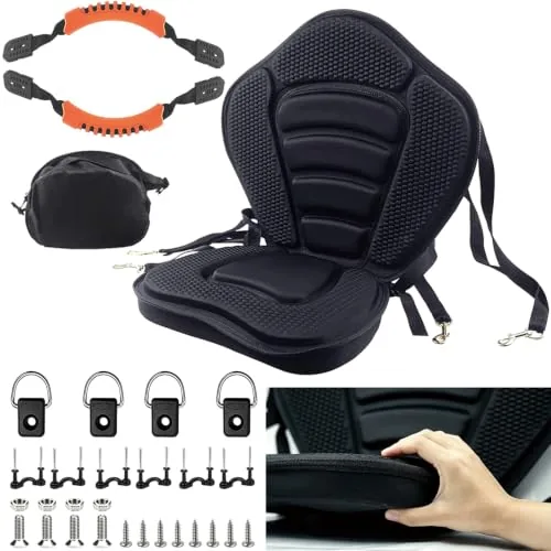 Hlogree High Back Kayak Seat with Storage Bag
