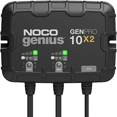 NOCO GENPRO10X2 2-Bank 20A Marine Battery Charger