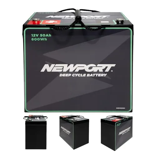 Newport Vessels 12V 50Ah Sealed AGM Marine Battery