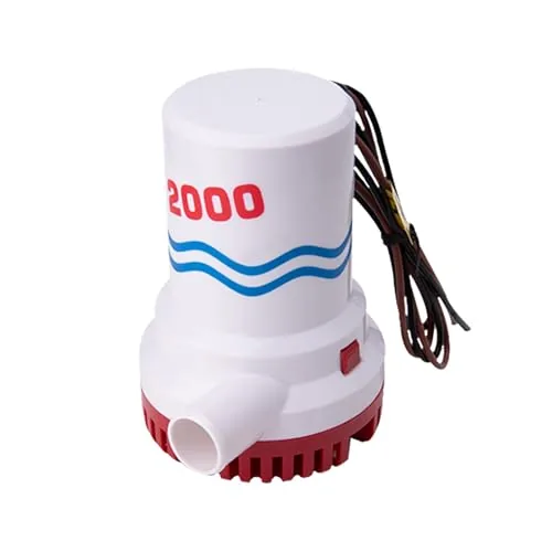 NEWMAIX 12V 2000GPH Submersible Marine Bilge Pump