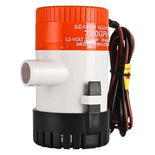 SEAFLO 750 GPH 12V Bilge Pump Anti-Airlock