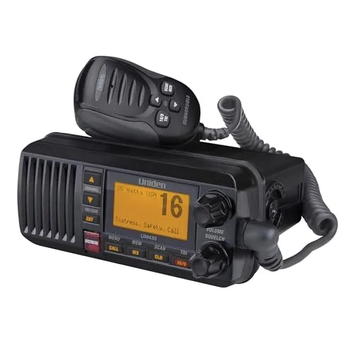 Uniden UM435BK Fixed Mount VHF Marine Radio IPX8
