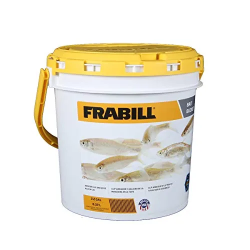 Frabill 4820 2.2-Gallon Bait Bucket with Aerator Bracket