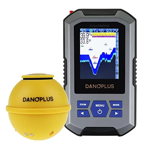 DANOPLUS Castable Fish Finder 2.4in LCD 147ft Depth