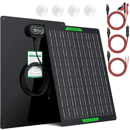 SUNER POWER 50W 12V MPPT Solar Battery Maintainer