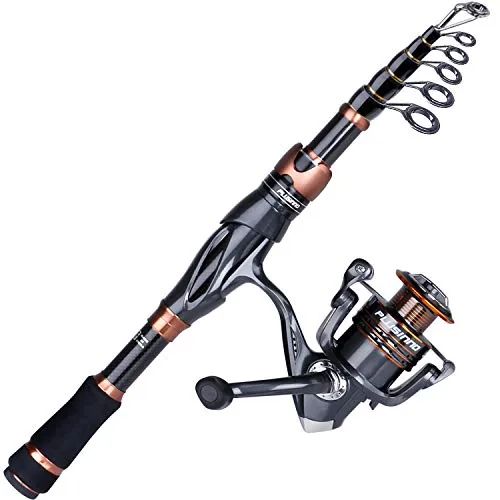 PLUSINNO Bronze Warrior IM6 Telescopic Rod & Reel Combo